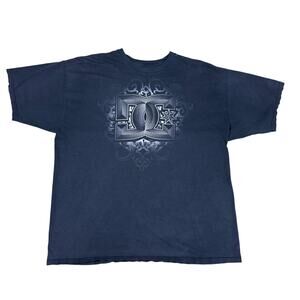 y2k 2000s DC Shoes tshirt mens XL skater emo grunge goth 100% cotton star logo